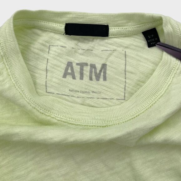 ATM Anthony Thomas Melillo T Shirt Womens Small Ombre Fade Slub Green - Picture 11 of 12